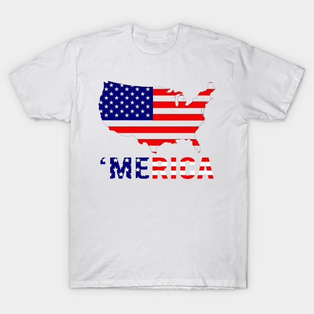 Funny Merica Gift / 4th of july Gift / Independence Day T-Shirt by DragonTees